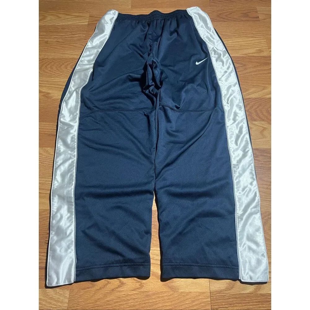 Vintage Y2K Nike Men’s Striped Silky Dazzle Tearaway Pants XL